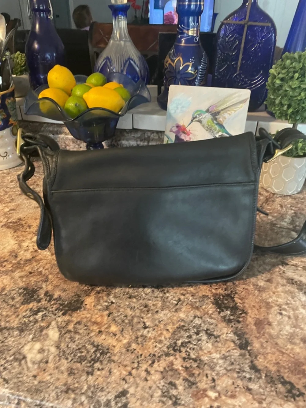 Vintage Coach 9951 Black Leather Crossbody Bag - Picture 8 of 11